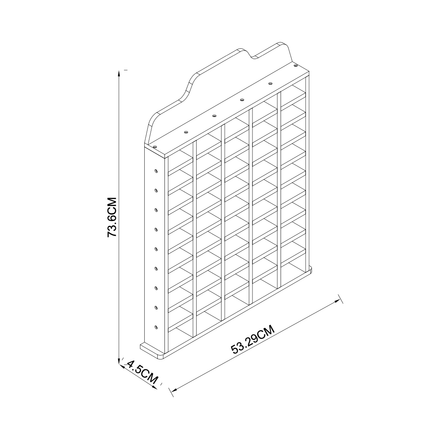 JCAR Garage — 1:64 Diecast Display Rack · 50 Slots