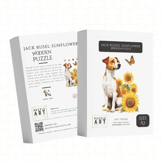 Jack Russell With Sunflower - Sensory Circle