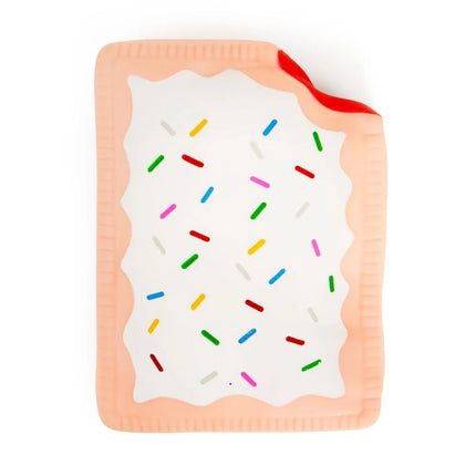 The Big Squij Poptart sensory squishy fidget with white icing and colorful sprinkles