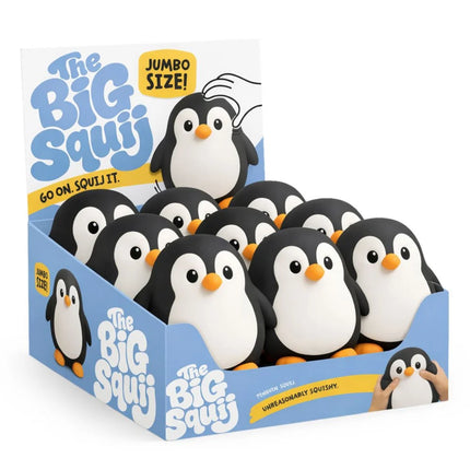 The Big Squij Penguin Slow-Rise Squishy Toy penguin squishy display box