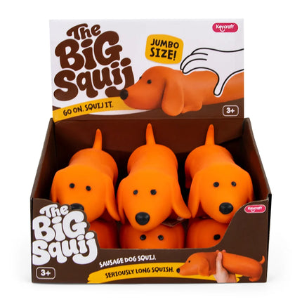 The Big Squij Dachshund Slow-Rise Squishy Toy orange dachshund sensory squishy fidget toy