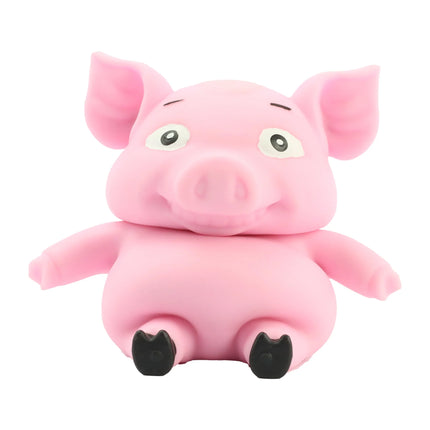 Stretch 'N Smash Pig pink pig-shaped fidget toy designed for sensory play and stress relief.