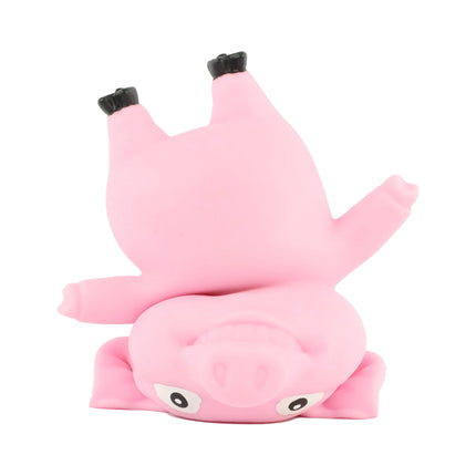 Stretch 'N Smash Pig sensory fidget toy in pink, designed to relieve stress and provide tactile stimulation.