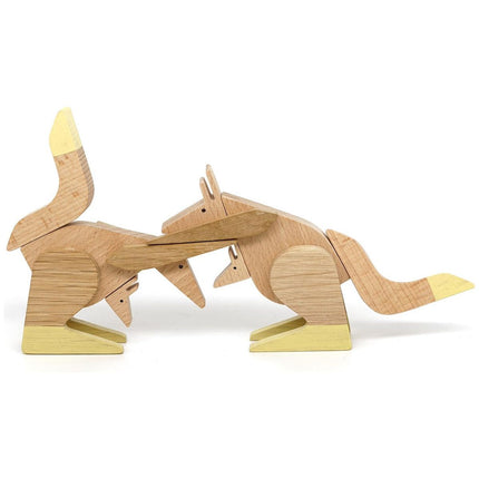 Wooden Magnetic - Kangaroo Puzzle Toy - Sensory Circle