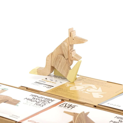 Wooden Magnetic - Kangaroo Puzzle Toy - Sensory Circle
