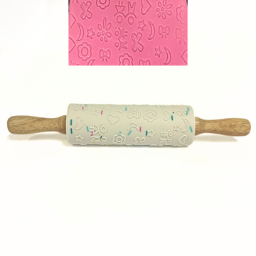 Kids Fun Embossed Silicone Rolling Pin