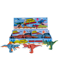 Dino Isaland Chomp Osaurus sensory toy set with colorful dinosaur figures designed for fidget and educational play.