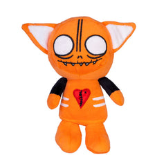 Skygor Boogily Heads Plush in bright orange with large white eyes and stitched heart, helping families thrive with tools to calm.