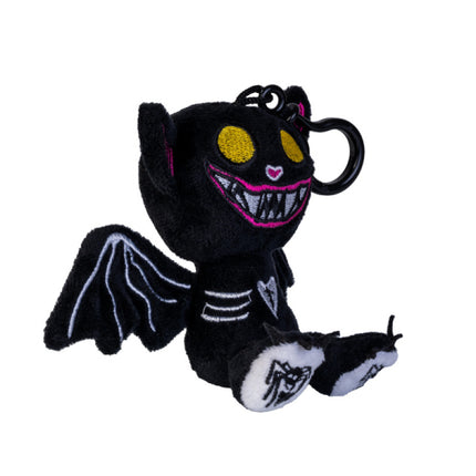 Gus Fink Black Boris the Bat Keychain Plush