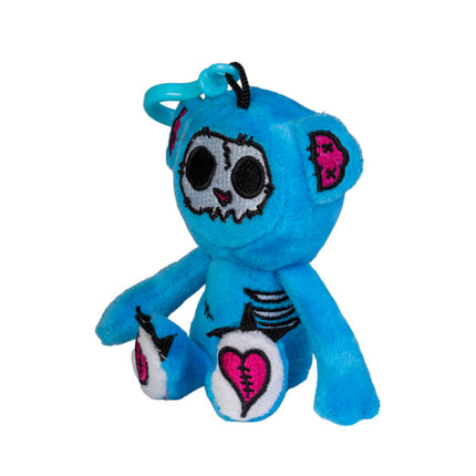 Gus Fink Blue Stitch Bear Keychain Plush