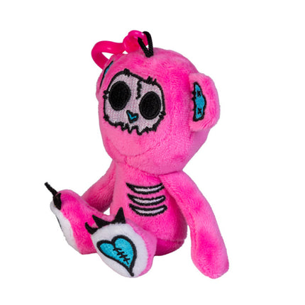 Gus Fink Pink Stitch Bear Keychain Plush