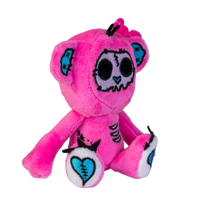 Gus Fink Pink Stitch Bear Keychain Plush