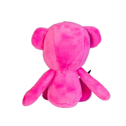 Gus Fink Pink Stitch Bear Keychain Plush