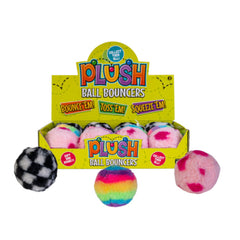 Pattern Plush Bouncing Ball set with colorful soft textured sensory balls for calming and fidgeting.