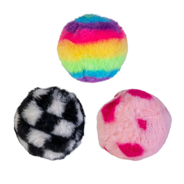 Pattern Plush Bouncing Ball
