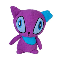 Volmir the Stitch Kitty Plush soft sensory toy in purple and blue, helping families thrive with tools to calm connect and support