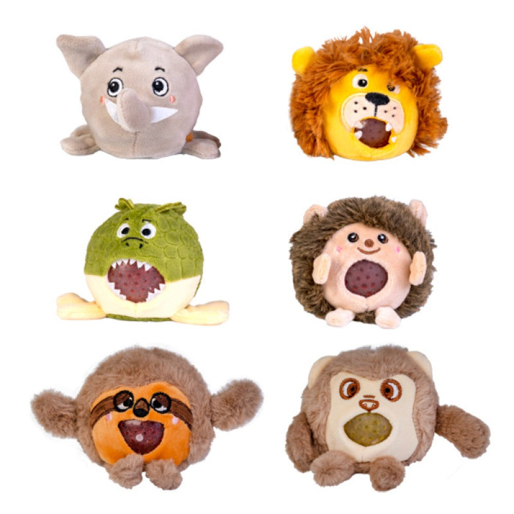 Wild Animals Plush Ball Jellies - Sensory Circle