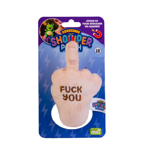 Middle Finger Shoulder Plush
