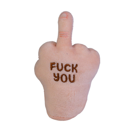 Middle Finger Shoulder Plush