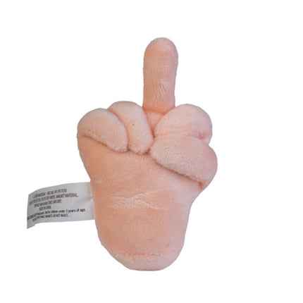 Middle Finger Shoulder Plush