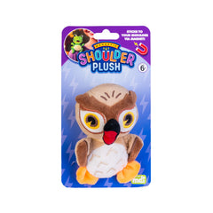 Owl Shoulder Plush magnetic soft toy designed to stick to your shoulder for sensory comfort and play