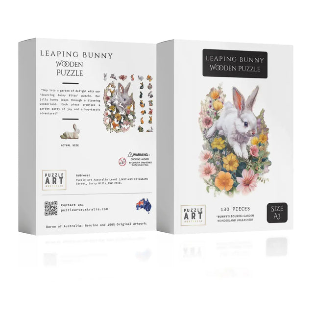 Leaping Rabbit Wooden Puzzle - Sensory Circle