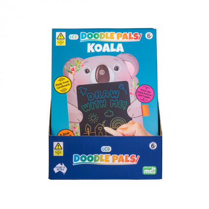 Koala Doodle Pals sensory drawing toy shaped like a koala with reusable LCD doodle screen for kids 6+