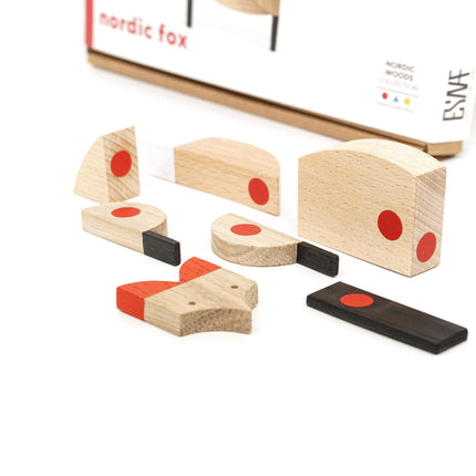 Wooden Magnetic - Nordic Fox Toy - Sensory Circle