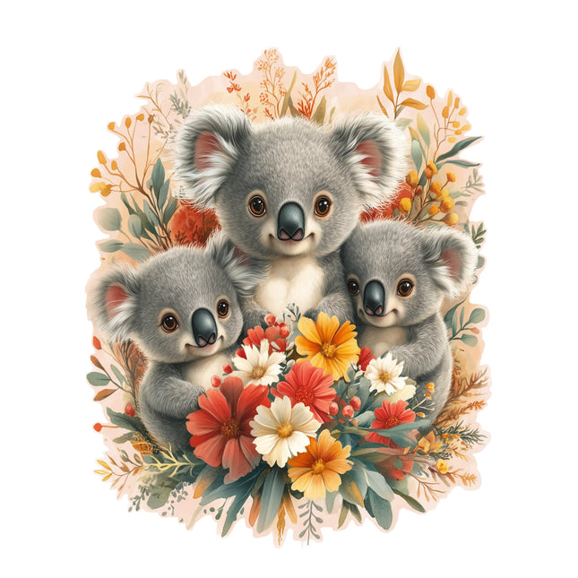 Trio of Koalas Wooden Puzzle - Sensory Circle