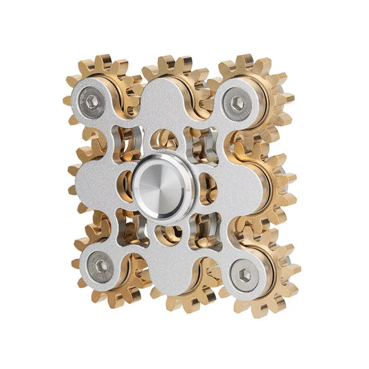Nine Gear Linkage Finger Gyroscope Metal Fidget Spinner