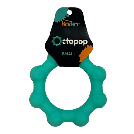 Octopop - Quiet. Wearable. Satisfying teal sensory fidget ring designed for calming and tactile engagement.