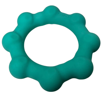 Octopop - Quiet. Wearable. Satisfying teal sensory fidget toy with rounded textured edges for calming tactile play