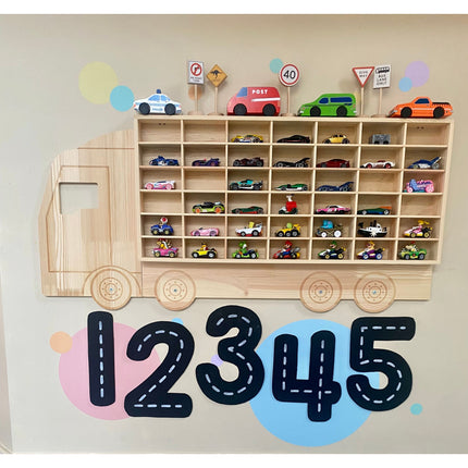 42 slots Truck Shaped Display & Storage Unit- SolidPine