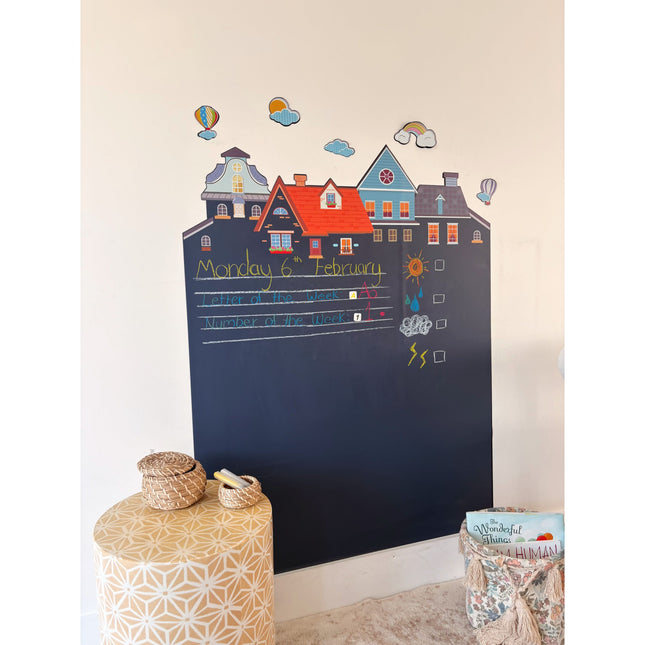 Magnetic Chalk Wall Decal for Kids, Castle 116×90cm — JDECAL