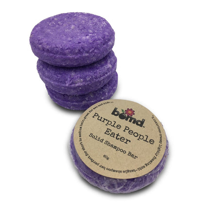 Purple People Eater Solid Shampoo Bar up to 80 Washes in purple, helping families thrive with tools to calm, connect and support.