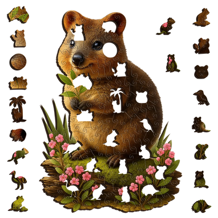 Quokka Happiness Wooden Puzzle