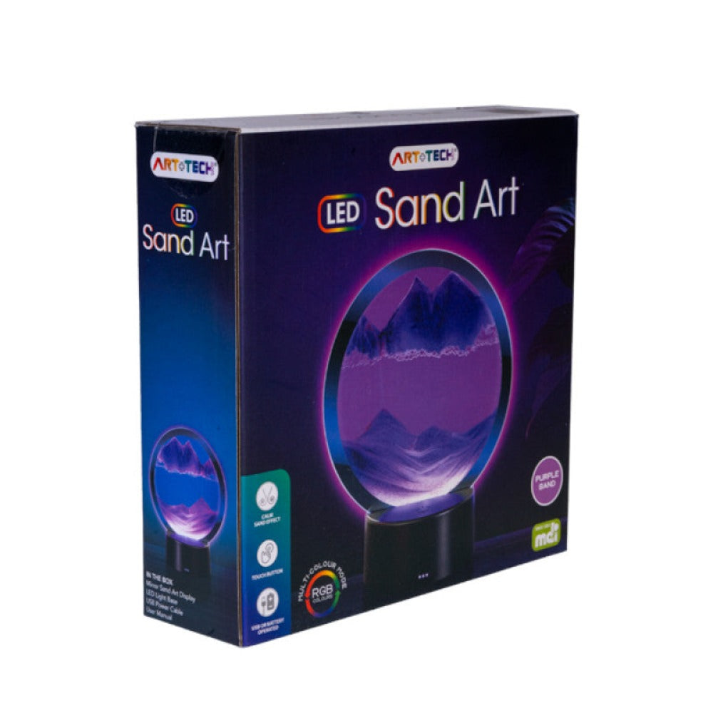 Purple LED Sand Art - Sensory Circle