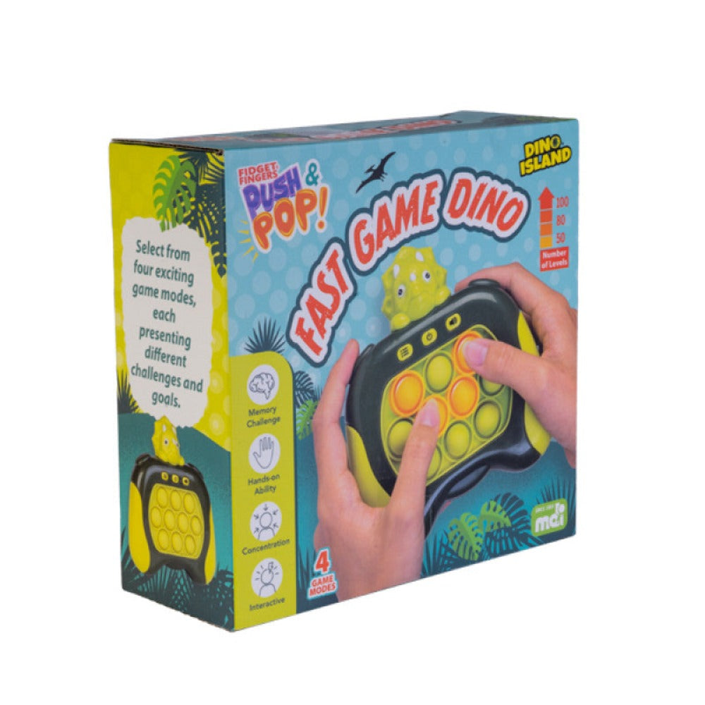 Dino Island Push & Pop Fast Game - Sensory Circle