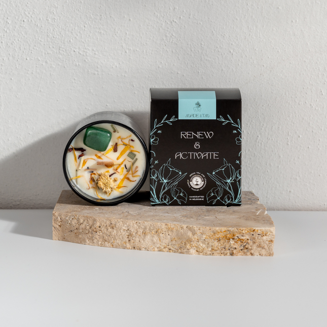 Renew & Activate Crystal Candle - Sensory Circle