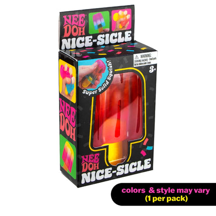 Schylling - Nice-sicle NeeDoh colorful popsicle-shaped sensory squishy toy in box