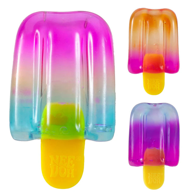 Schylling - Nice-sicle NeeDoh colorful popsicle shaped squishy fidget toy