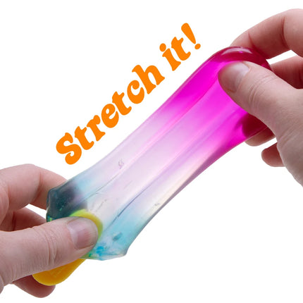Schylling - Nice-sicle NeeDoh stretchy sensory squishy toy held and pulled by hands