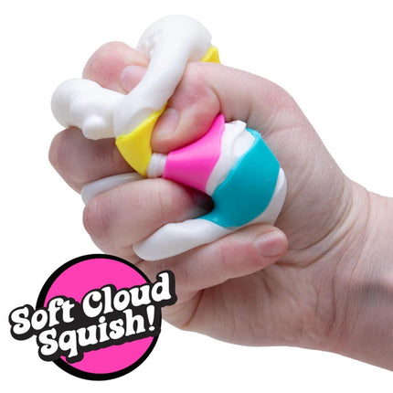 Schylling - Peace O Cake NeeDoh soft cloud squishy fidget toy held in hand