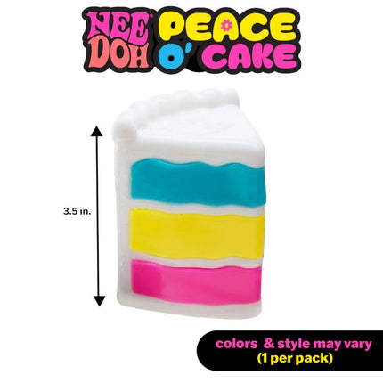 Schylling - Peace O Cake NeeDoh colorful sensory squishy cake toy