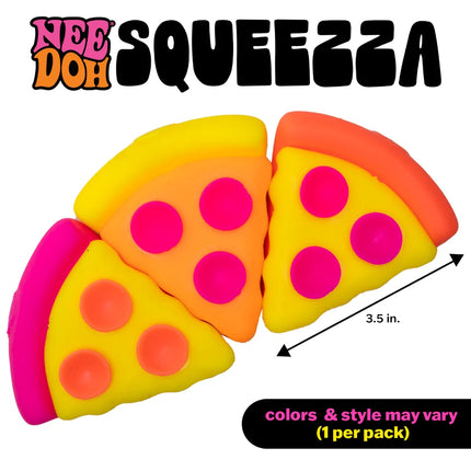 Schylling - Squeezza Pizza NeeDoh pizza slice squishy fidget toy