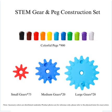 (NEW) STEM Gear & Peg Construction Set JoyKids