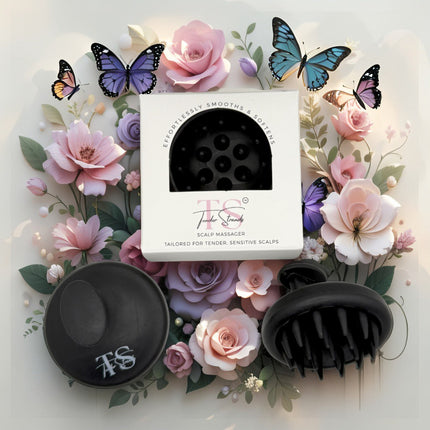 Tender Strands All-Black Silicone Scalp Massager