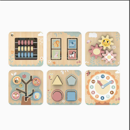 7-in-1 Montessori Activity Cube | Wooden Educational Toy for Toddlers