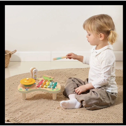 Wooden Musical Instruments Set – 6-in-1 Kids' Music Center