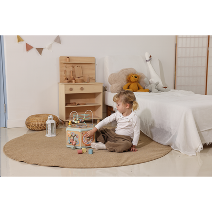 7-in-1 Montessori Activity Cube | Wooden Educational Toy for Toddlers